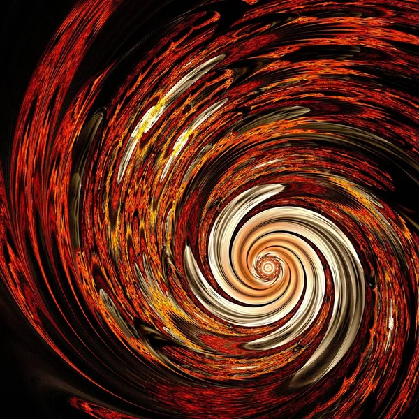 Abstrait Galaxie Spirale Tornade Fractale Symétrique Illustration Numérique Pour Conception — Photo