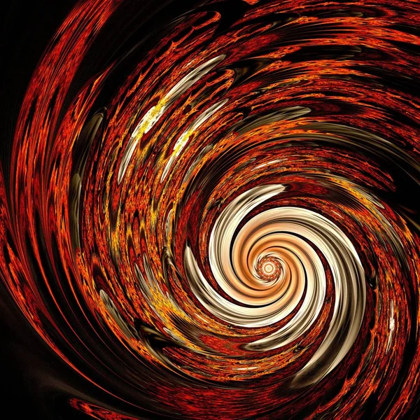 Abstract Galáxia Espiral Tornado Fractal Simétrica Obra Arte Digital Para — Fotografia de Stock