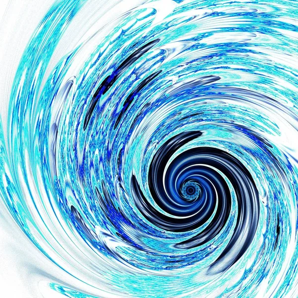 Résumé Tornade Fractale Symétrique Spirale Bleu Galaxie Illustration Numérique Pour — Photo