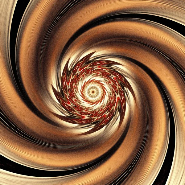 Abstract Symmetrical fractal tornado spiral galaxy, digital artwork for creative graphic design. Computer generated graphics.
