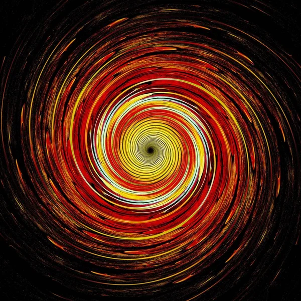 Streszczenie Symetryczny Czerwony Fraktal Tornado Galaktyka Spiralna Cyfrowe Grafiki Dla — Zdjęcie stockowe