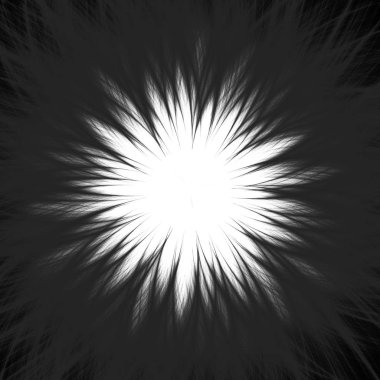 Güzel simetrik fraktal zoom etkisi, versicolor ışık, yaratıcı grafik tasarım için dijital sanat ışınları. Oluşturulan bilgisayar grafikleri.