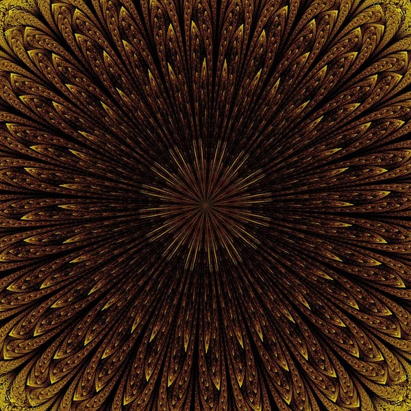 Όμορφη Συμμετρική Fractal Ζουμ Εφέ Ακτίνες Του Φωτός Versicolor Ψηφιακά — Φωτογραφία Αρχείου