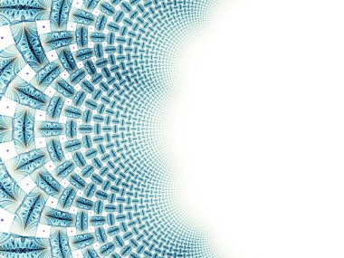 Simetrik fraktal degrade desen arka plan, yaratıcı grafik için dijital sanat
