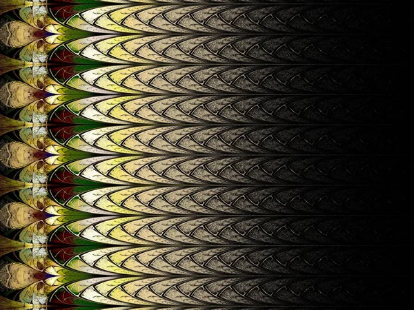 Gradient Fractal Symétrique Motif Fond Illustration Numérique Pour Graphique Créatif — Photo