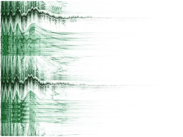 Gradiente Frattale Simmetrico Modello Sfondo Verde Opere Arte Digitale Grafica — Foto Stock