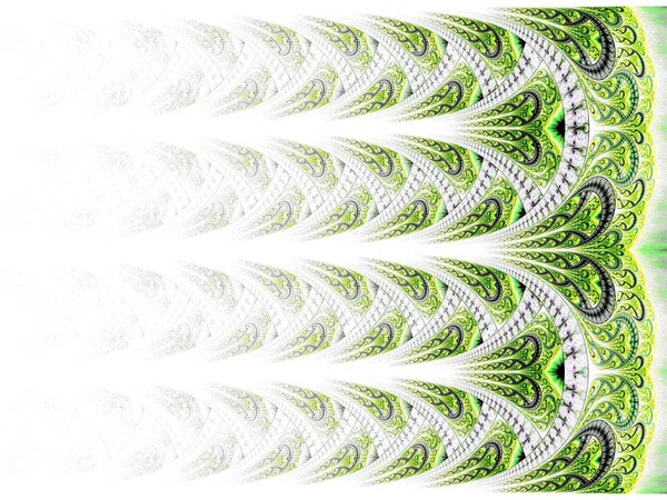 Symmetrische Fraktale Verlaufsmuster Hintergrund Grün Digitale Grafik Für Kreative Grafik — Stockfoto