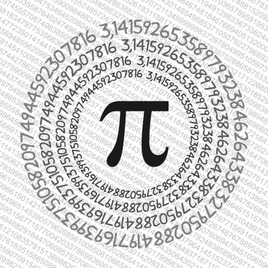 Pi sembol matematiksel sabit irrasyonel sayı daire, Yunanca harf, arka plan