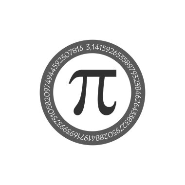 Pi sembol matematiksel sabit irrasyonel sayı daire, Yunanca harf, arka plan