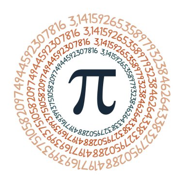Pi sembol matematiksel sabit irrasyonel sayı daire, Yunanca harf, arka plan