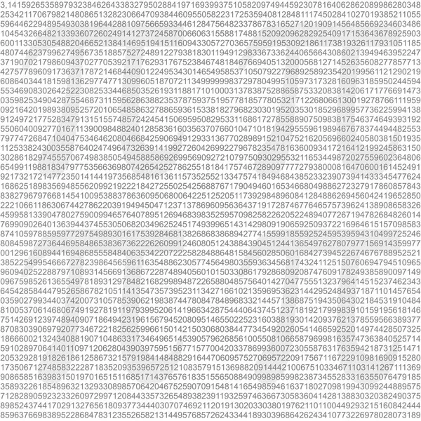 Pi sembol matematiksel sabit irrasyonel sayı, Yunanca harf, arka plan