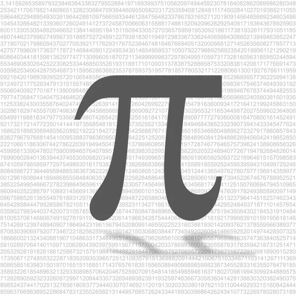 Символ Математическое Постоянное Иррациональное Число Греческая Буква Фон — стоковое фото
