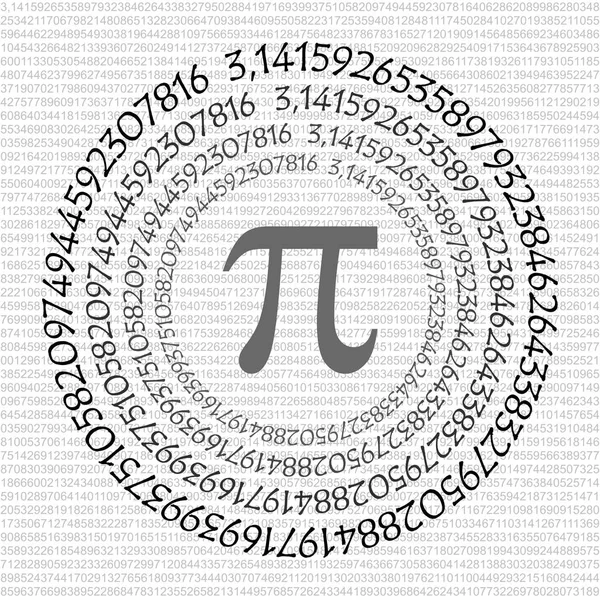Symbool Wiskundige Constante Irrationaal Getal Cirkel Griekse Letter Achtergrond — Stockfoto