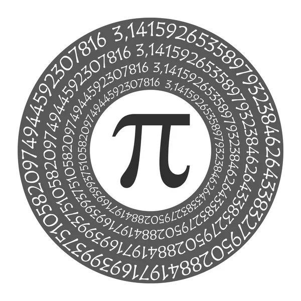 Символ Математическое Постоянное Иррациональное Число Греческая Буква Многие Формулы Фона — стоковое фото