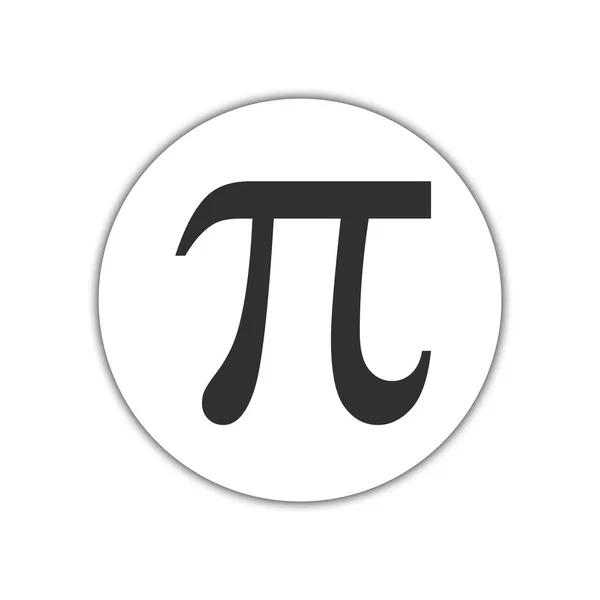 Simbol Konstanta Matematika Bilangan Irasional Pada Lingkaran Huruf Yunani Latar — Stok Foto