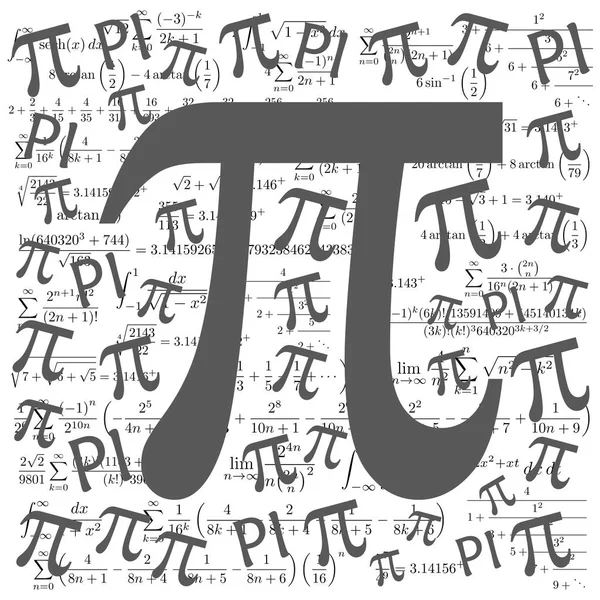 Symbol Matematyczny Stałą Liczbę Niewymierną Greckiej Litery Wiele Wzorów Tła — Zdjęcie stockowe