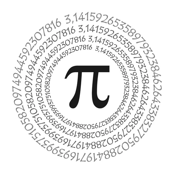 Символ Математическое Постоянное Иррациональное Число Окружности Греческая Буква Фон — стоковое фото