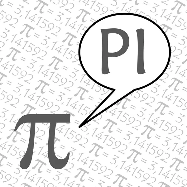Символ Математическое Постоянное Иррациональное Число Греческая Буква Фон — стоковое фото