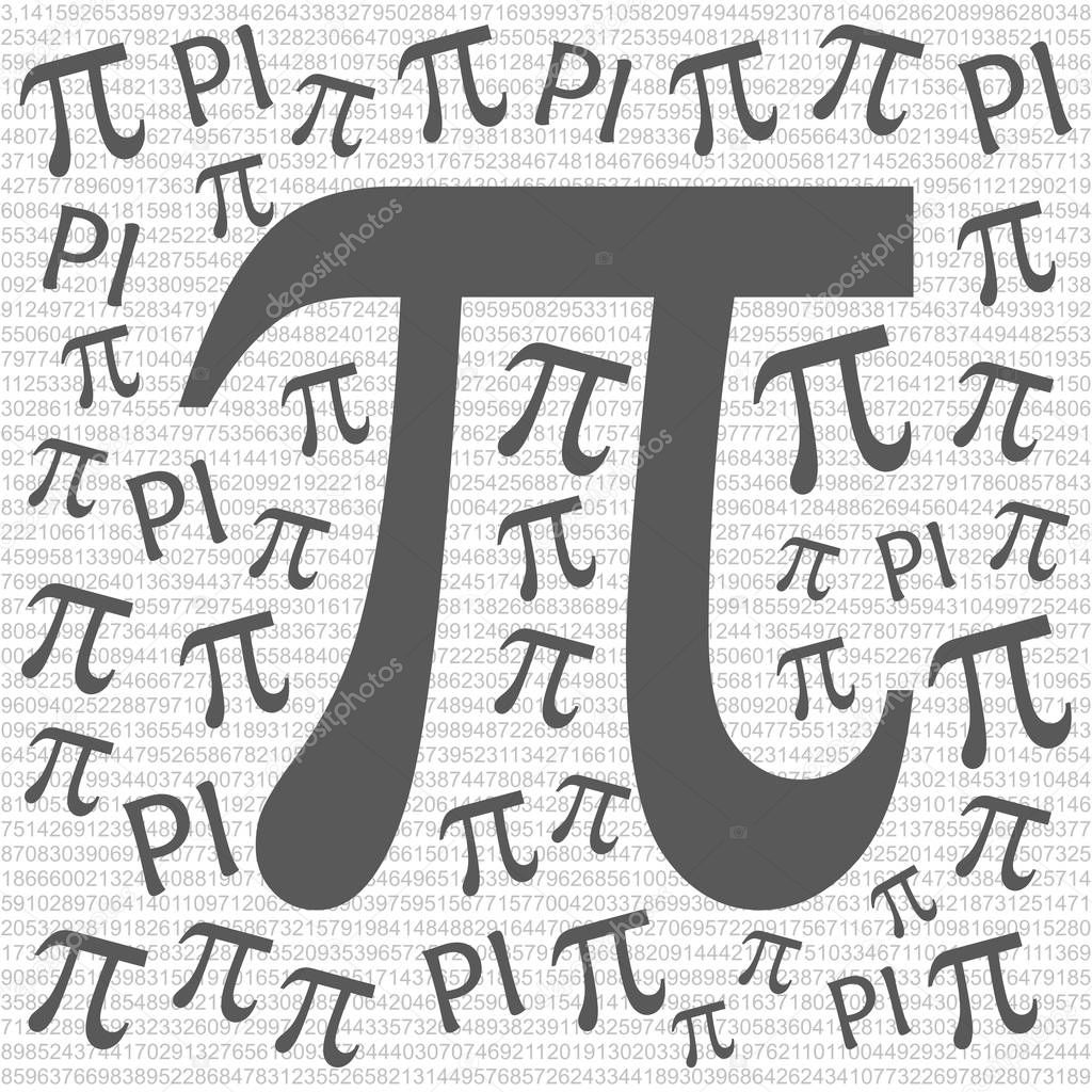 The Pi symbol mathematical constant irrational number, greek letter, background