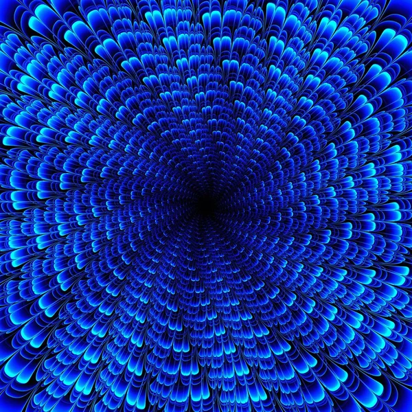 Beautiful Symmetrical fractal flower, digital artwork for creative graphic design. Computer generated graphics.