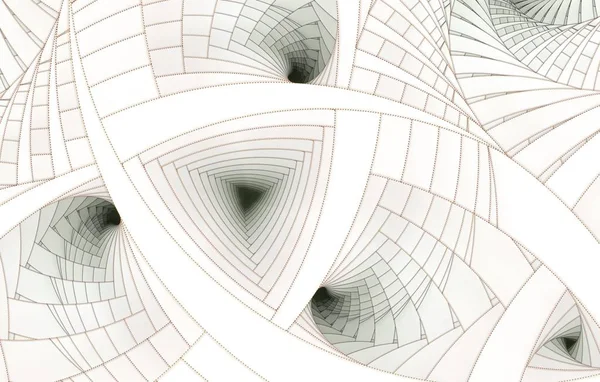 Symetryczne Fraktal Kolorowy Kwiat Spirali Cyfrowy Streszczenie — Zdjęcie stockowe