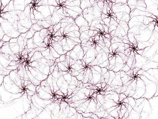 抽象的なイラスト フラクタル ニューラル ネットワークのようなイメージに見えます カラフルな抽象的な背景 — ストック写真