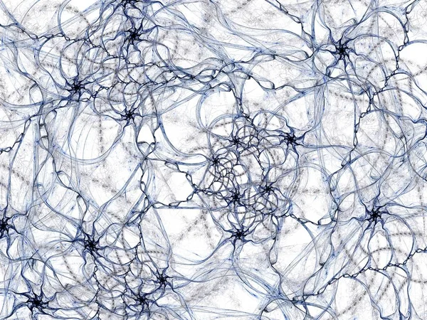 Abstraktní Obrázek Fraktálů Obrázek Vypadá Jako Neuronové Sítě Barevné Abstraktní — Stock fotografie