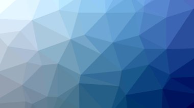 Açık mavi poligonal mozaik renkli, vektör çizim, yaratıcı iş, Origami stil gradyan ile