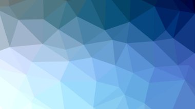 Açık mavi poligonal mozaik renkli, vektör çizim, yaratıcı iş, Origami stil gradyan ile