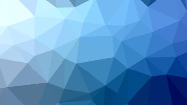 Açık mavi poligonal mozaik renkli, vektör çizim, yaratıcı iş, Origami stil gradyan ile