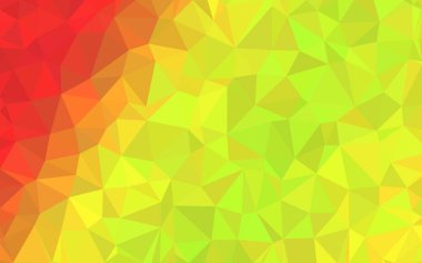 Koyu sarı, kırmızı, yeşil üçgen düşük Poli, mozaik desen arka plan, vektör çizim grafiği, yaratıcı Origami stil gradyan ile