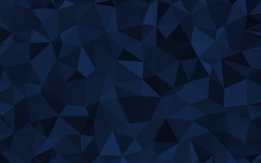 Koyu mavi üçgen düşük Poli, mozaik desen arka plan, vektör çizim grafiği, yaratıcı Origami stil gradyan ile