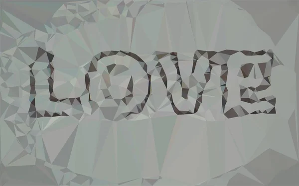 Love Poliéster Bajo Triangular Fondo Patrón Mosaico Gráfico Ilustración Poligonal — Foto de Stock