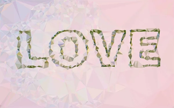 Love Poliéster Bajo Triangular Fondo Patrón Mosaico Gráfico Ilustración Poligonal —  Fotos de Stock