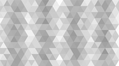 Açık gri, gümüş, üç taraflı düşük Poli, mozaik desen arka plan, vektör poligonal şekil grafiği, degrade, racio 1:1,777 Ultra Hd, 8 k ile Origami tarzı