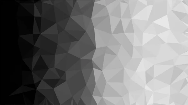 Черный Треугольный Низкий Поли Мозаика Фон Векторная Полигональная Иллюстрация Графика — стоковое фото