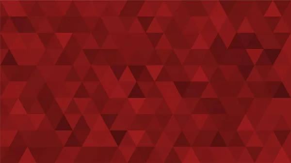 Vermelho Escuro Triangular Baixo Poli Fundo Padrão Mosaico Vector Ilustração — Fotografia de Stock