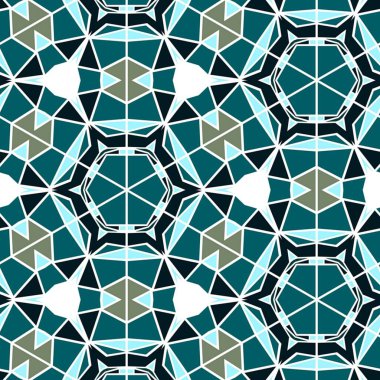 Soyut renkli geometrik seamless modeli simetrik kaleydoskop moda, Tasarım 