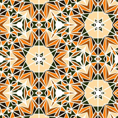 Soyut renkli geometrik seamless modeli simetrik kaleydoskop moda, Tasarım 
