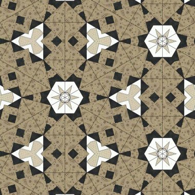 Soyut renkli geometrik seamless modeli simetrik kaleydoskop moda, Tasarım 