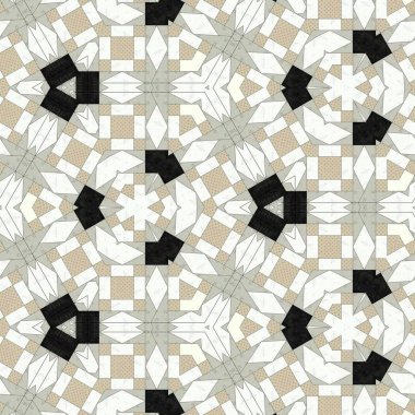 Soyut renkli geometrik seamless modeli simetrik kaleydoskop moda, Tasarım 