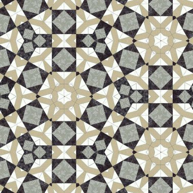 Soyut renkli geometrik seamless modeli simetrik kaleydoskop moda, Tasarım 