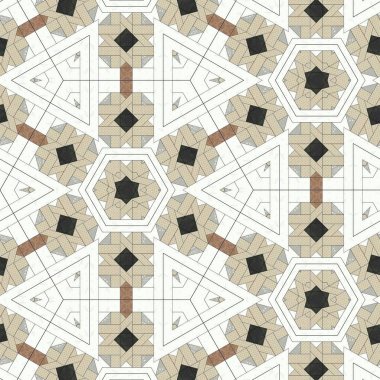 Soyut renkli geometrik seamless modeli simetrik kaleydoskop moda, Tasarım 