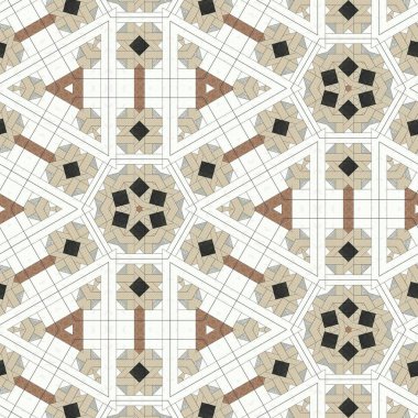 Soyut renkli geometrik seamless modeli simetrik kaleydoskop moda, Tasarım 