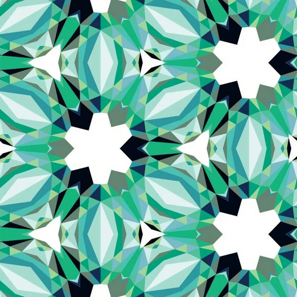 Abstrakte Bunte Geometrische Nahtlose Muster Symmetrisches Kaleidoskop Mode Design — Stockfoto