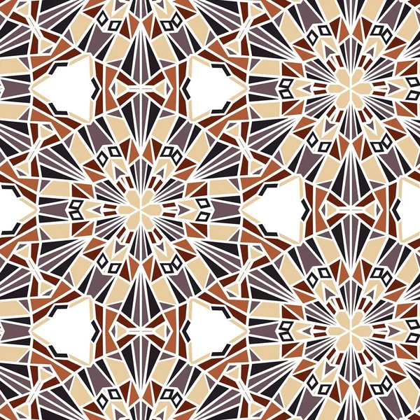 Abstrait Coloré Géométrique Sans Couture Motif Symétrique Kaléidoscope Mode Conception — Photo