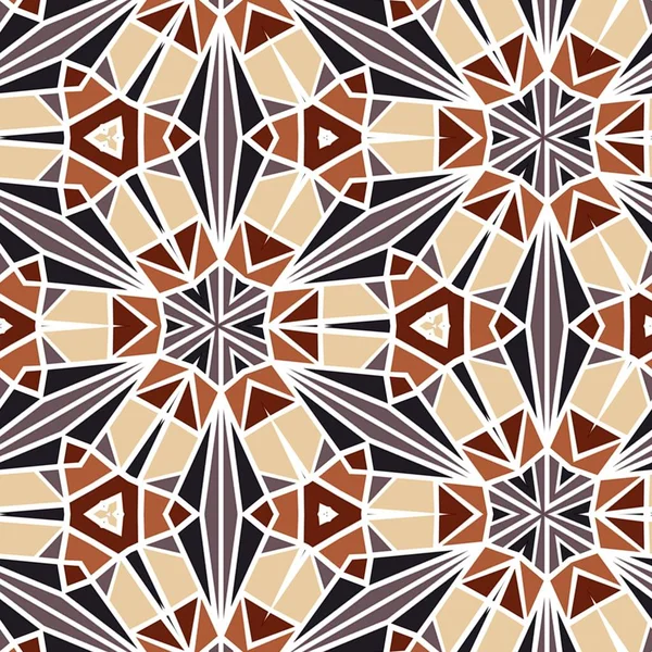 Abstrakte Bunte Geometrische Nahtlose Muster Symmetrisches Kaleidoskop Mode Design — Stockfoto