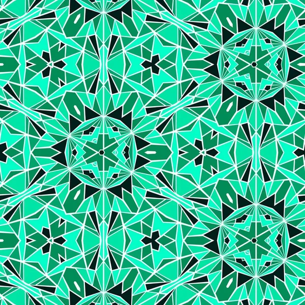 Abstrakte Bunte Geometrische Nahtlose Muster Symmetrisches Kaleidoskop Mode Design — Stockfoto