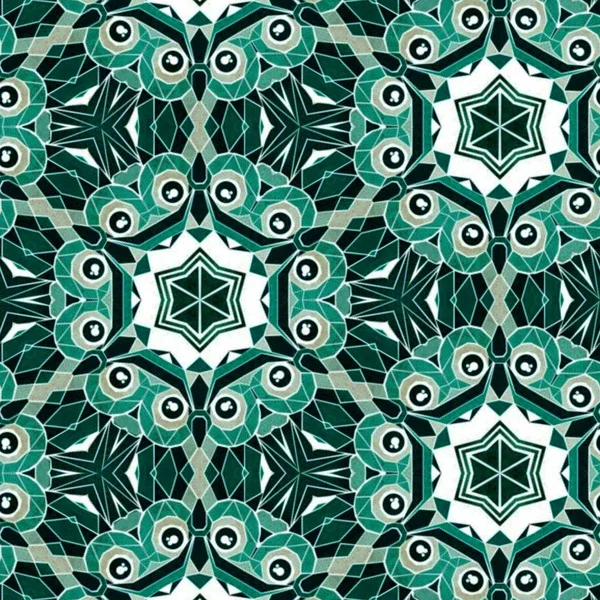 Abstract colorful geometric seamless pattern symmetric kaleidoscope fashion, design