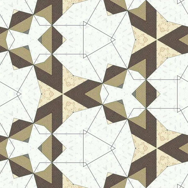 Abstract Kleurrijk Naadloze Geometrische Patroon Symmetrische Caleidoscoop Mode Design — Stockfoto